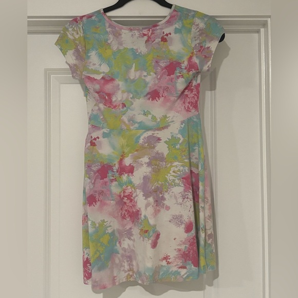 Girls Colorful Print Dress - Picture 2 of 6